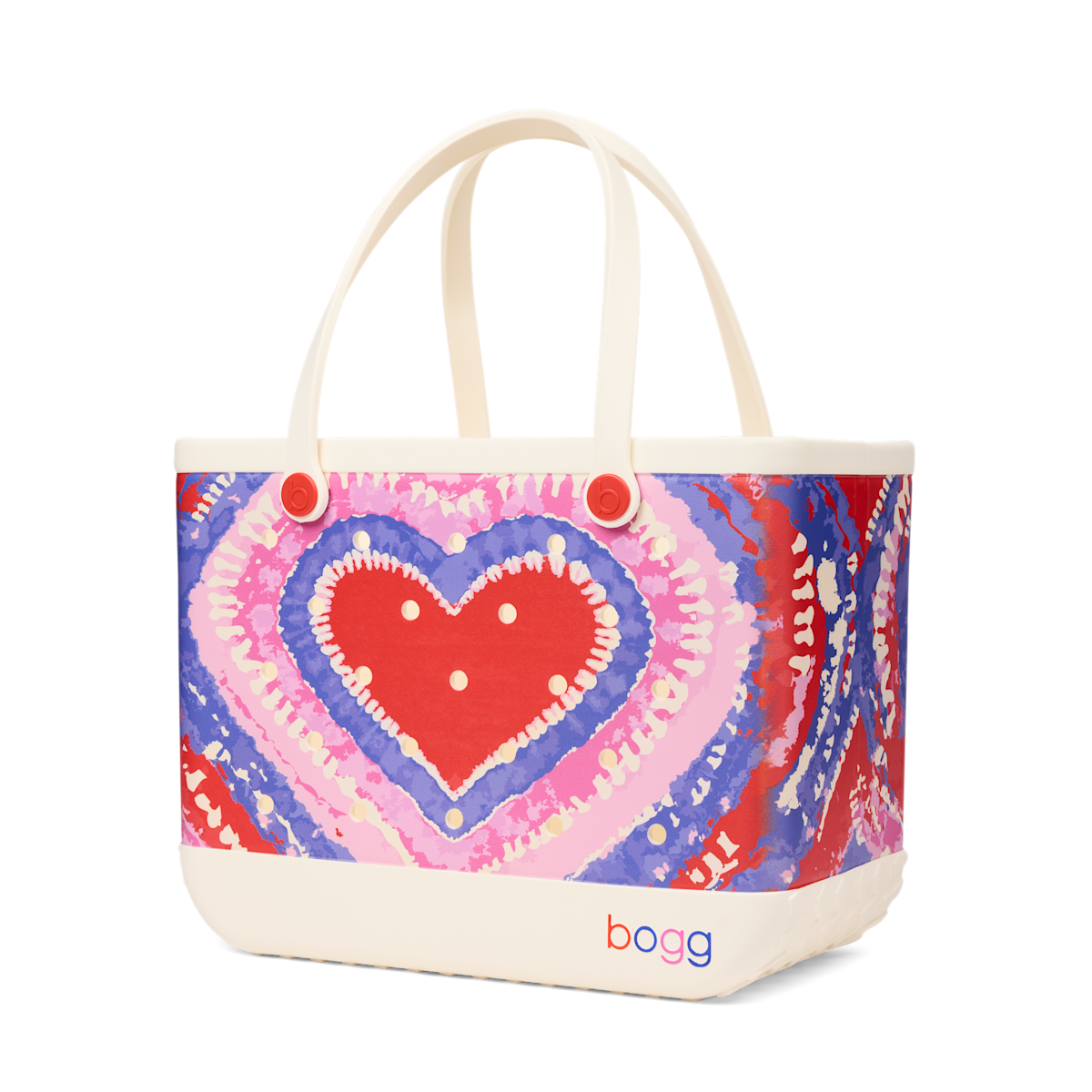 Original Bogg Bag - Dye-licious Heart Buoy Red