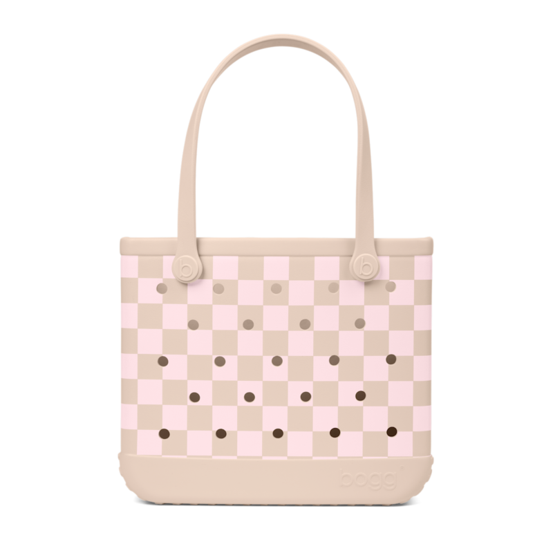 Baby Bogg Bag – Checkered Linen/ Pink Marshmallow