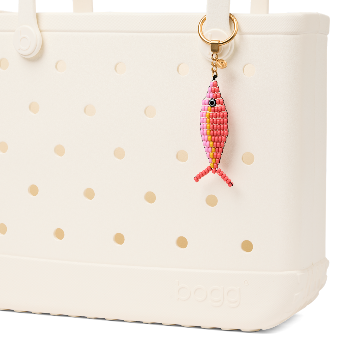 Bogg'd & Charmed  - Beaded Fish Coral/Pink Taffy
