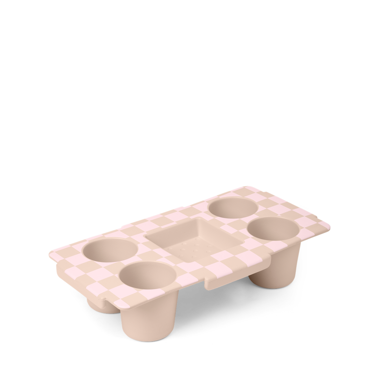 Top o' the Bogg to Ya - Checkered Linen/ Pink Marshmallow