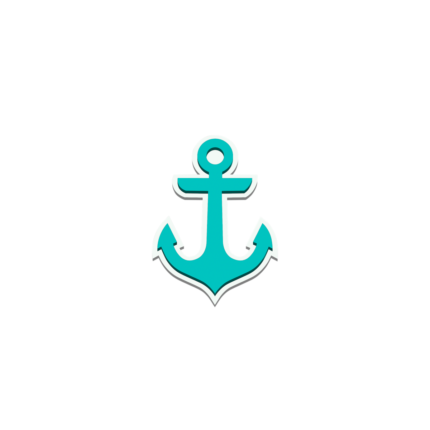 Bogg Bit - Turquoise Anchor
