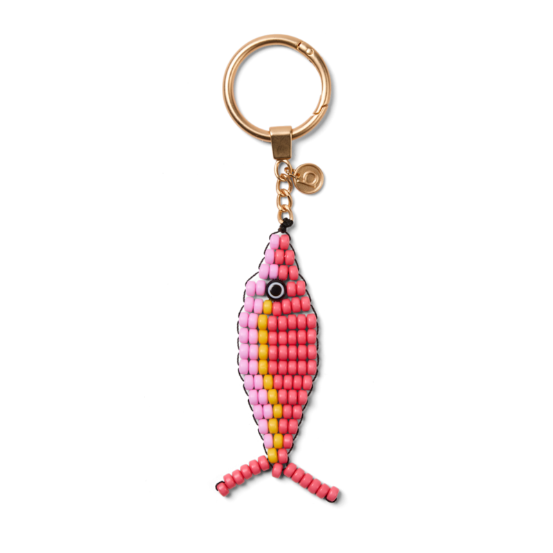 Bogg’d & Charmed  – Beaded Fish Coral/Pink Taffy