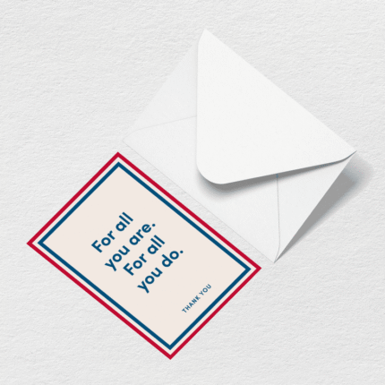 Thank You For All You Do Greeting Card
