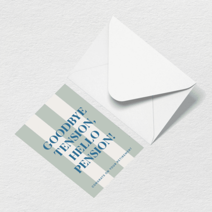 Hello Pension Greeting Card